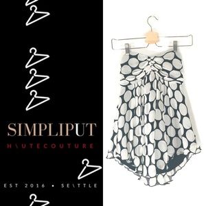 Express Silk Strapless Halter Empire Waist Party